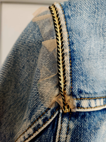 Campera De Jean Importada Mujer Desigual. Talle M. (Usado)