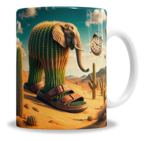 Taza De Cerámica Lirili Larila Tik Tok Personajes En Caja Blanco Lirili Larila Tik Tok Italian Brainrot