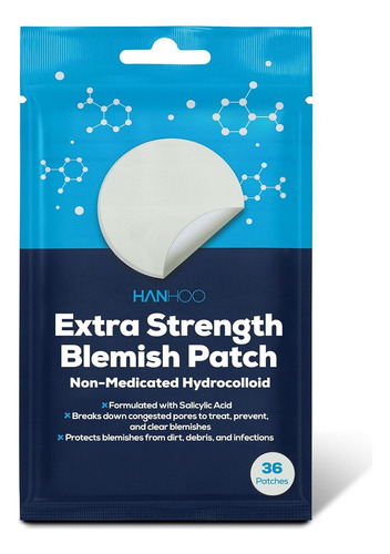Hanhoo Parche Acne Hidrocoloide Extra Strength 36 Pzs Momento De Aplicación Día/noche Tipo De Piel Todo Tipo De Piel