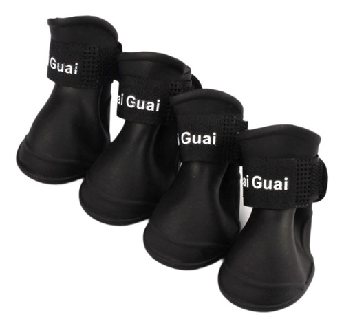 4 X 4 Uds. Zapatos Para Perros, Botas Protectoras Con Suela
