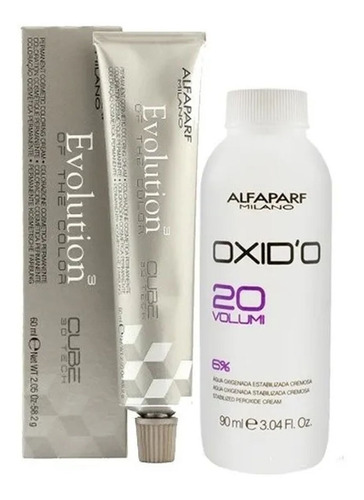 Kit Tintura Pelo Evolution + Oxidante Alfaparf Coloracion X2