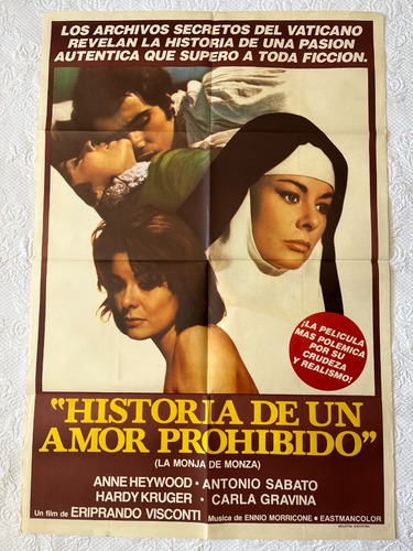 Póster Película; Historia De Un Amor Prohibido. N° 2036 (Usado)