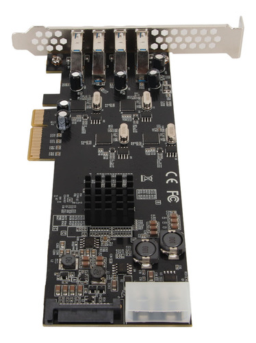 Tarjeta Pci Express Usb 3.0 De 4 Puertos Pcie Dedicada De 5
