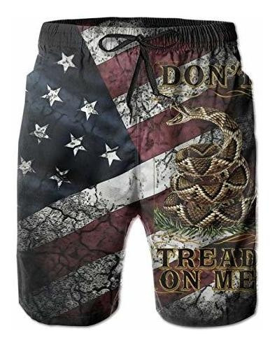 Juvenil Amp; Adult Swim Trunks, American Flag Beach B3cj1