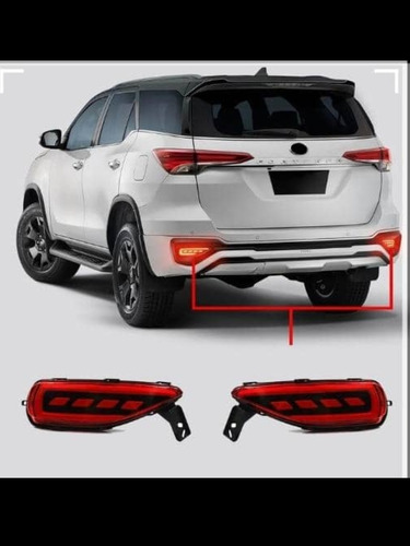 Stops Led Parachoque Trasero Fortuner Dubai 16-24 Secuencial