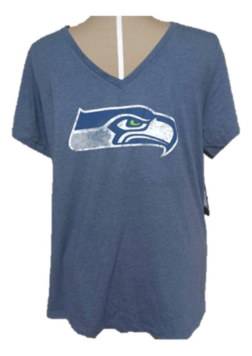 Playera Cuello V Seattle Seahawks Nfl - Hombre - Talla 2xl