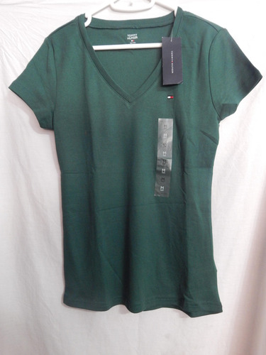 * Polo Manga Corta Th Color Verde Talla M