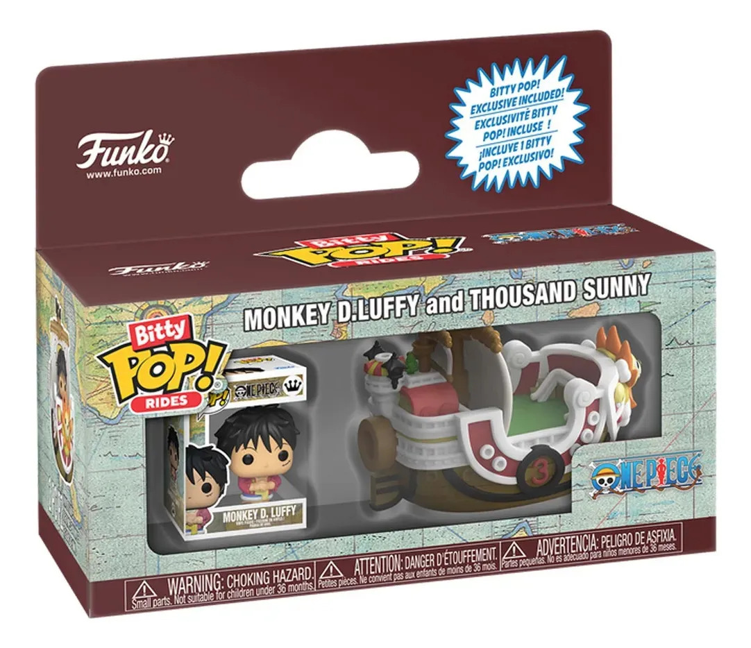 Funko Bitty Pop Ride: One Piece - Thousand Sunny con Luffy