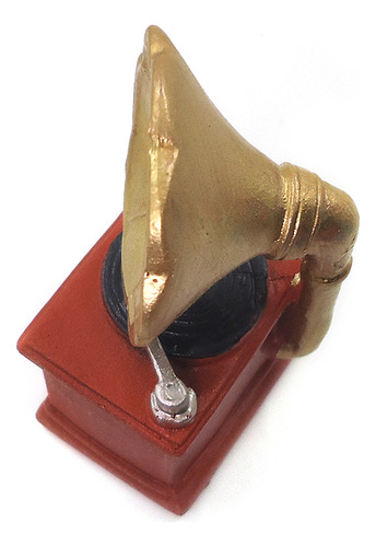 1 Peça De Mini Gramofone Retrô De Simulação De Fonógrafo Em