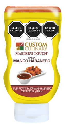 Salsa Mango Habanero 570g Custom Culinary Apachurrable Snack