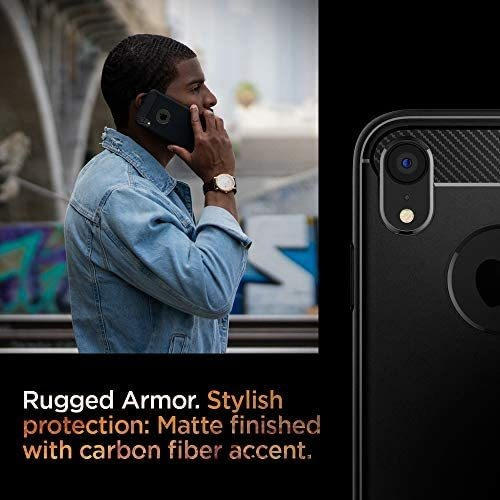 Funda Spigen Rugged Armor iPhone XR, Protección Robusta Mate