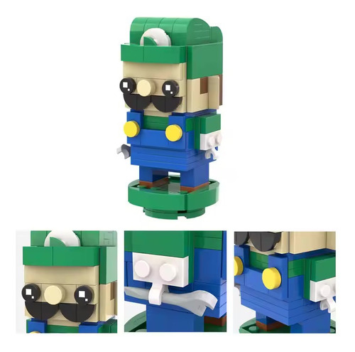 2 Sets Mini Bloques Armables 3d Super Mario & Luigi Bros 2 Mario Y Luigi