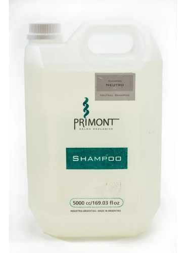 Shampoo Neutro Primont X 5000ml Ph Balanceado