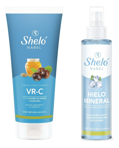  Pack Sheló Para Varices Crema Vr-c + Hielo Mineral