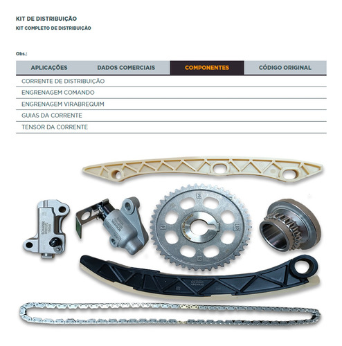 Kit Corrente Comando New Civic 1.8 2007 2008 2009 2010 2011