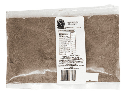 El Pueblo Pimienta Negra Sin Gluten 50 G