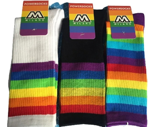 X6 Calcetines Arcoíris Pride Lgtb De Algodón - Unisex