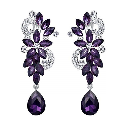 Aretes Colgante Con Dije En Forma De Flor Para Mujeres