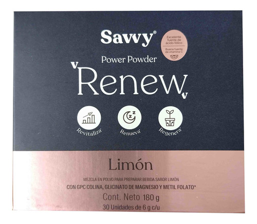 Savvy Renew Colina Caja X 30 Sobres 180g