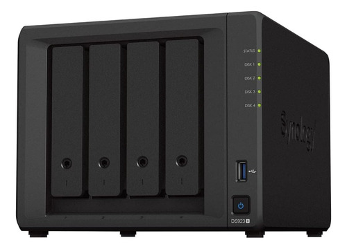 Synology Diskstation Ds923+ - Servidor Nas De 4 Bahías | Amd Ryzen R1600 De Doble Núcleo Hasta 3,1 Ghz | 32 Gb Ddr4 Ram | No Hdd Instalado | 1024 Gb M.2 Nvme Ssd
