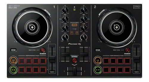 Controlador Pioneer Ddj-200 2chs Usb Bt P/principiantes