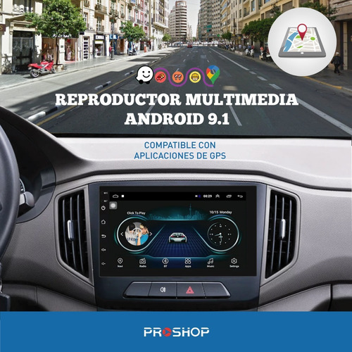 Estereo Doble Din Pantalla Tactil Stereo Camara Trasera Waze