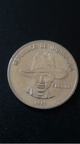 Moneda Nicaragua  25 Centavos 1981 Sandino (x1241