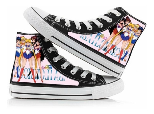 Zapatos De Lona Sailor Moon, Zapatos De Skate A La Moda