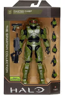 Muñeco Halo Set Articulado Colección Master Chief Accesorios