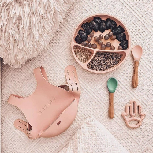 Imagen 6 de 9 de Plato De Silicona Bebe Antideslizante Minikoioi Portions