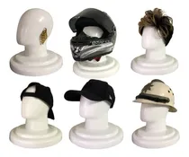 Comprar Manequim Expositor Branco Capacete Bonés Perucas Acessórios