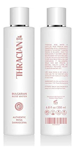 Thracian Bio 100% De Agua Floral De Rosa Bulgara Pura, Ton