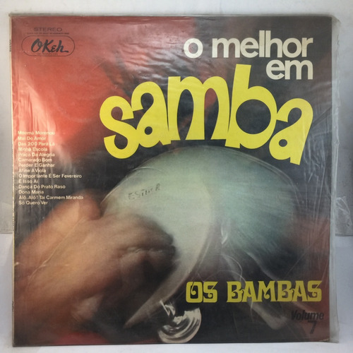 Os Bambas - O Melhor Em Samba 7- Brasil - Vinilo Lp