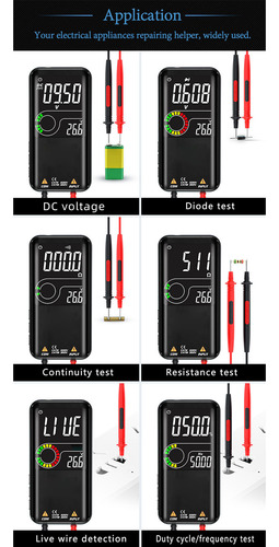 Testador De Tensão Bside Multimeter Intelligent Large Displa