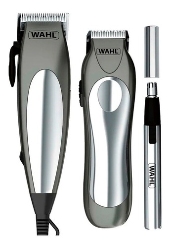 Maquina Cortar Pelo Wahl + Patillera + Trimmer Groom Pro Kit