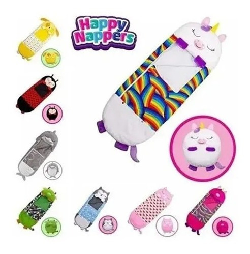 Imagen 3 de 7 de Saco De Dormir Nappers Happy Kids, 135 Cm X 50 Cm, Pequeño