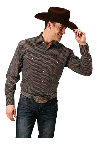 Camisa Vaquera Amarilla Estampado Diamante Olivo