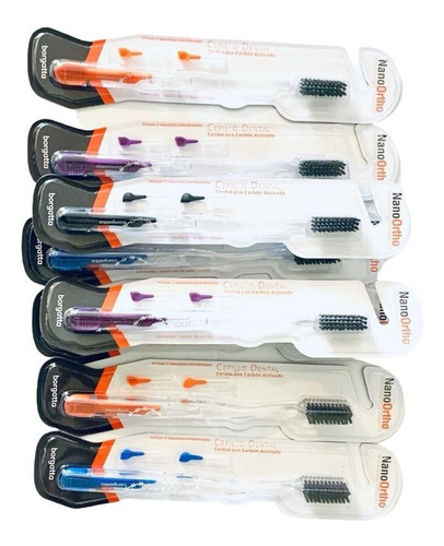 Paquete De 24 Cepillos De Ortodoncia Nano Ortho Borgatta