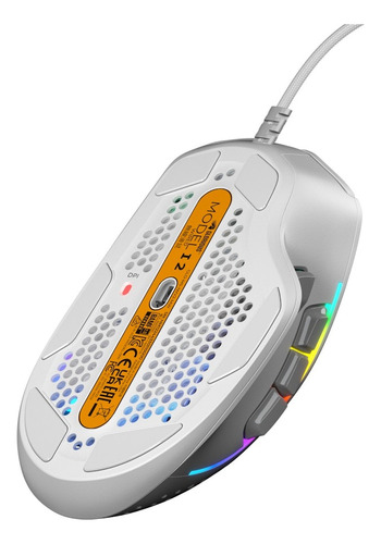 Mouse Gamer Glorious Model I 2 Rgb - Preto (com Fio) Branco