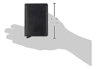 Secrid Men Slim Wallet Funda De Cuero Genuino Para Tarjetas