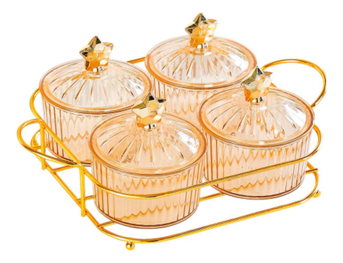 Bandeja De Frutas Secas Com Tampa, Prato De Nozes E 4 Grades