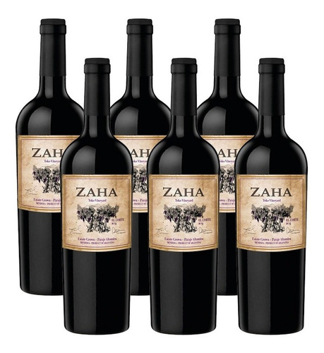 Vino Zaha Red Blend Caja X 6 Un - Enotek Vinos