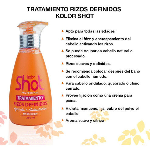 Imagen 4 de 10 de Tratamiento Profesional Rizos Definidos Kolor Shot 250 Ml