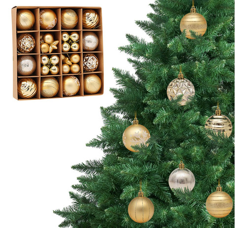 Nuevo 42 Piezas De Adornos De Bolas Navideñas For Bodas