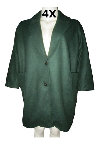 Abrigo Jacket Verde Obscuro Mujer Plus Talla 4x/ 5x Old Navy