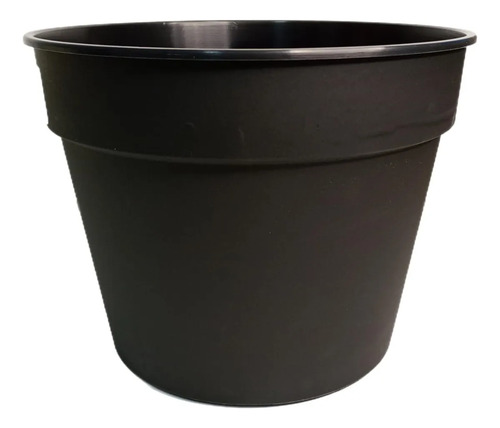 Maceta Plastica Linea Comun Matri Nro 24 - Pack X3 Unidades Negro Comun