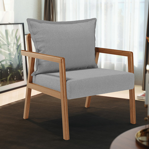 Kit 02 Sillón decorativo de salón Alícia Bouclê gris