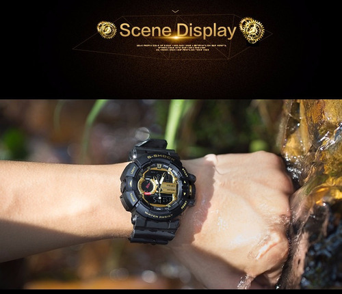 Smael 2017 Dual Display Led Relogio Masculino Á Prova Dágua