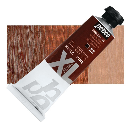 Tubo de pintura a óleo Pebeo Studio Xl 37ml, cores diferentes, cor de óleo 022 Toasted Siena