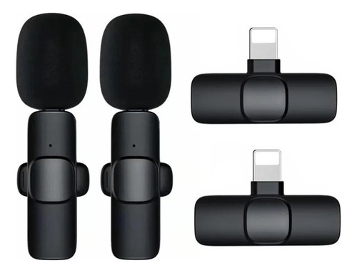 2 Micrófonos Lavalier Inalámbricos Plug-and-play Para iPhone
